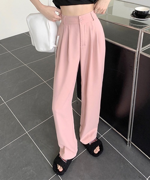 SallyLunn(サリーラン)の「ワイドスラックスパンツ(スラックス・レディース・ブラック/ベージュ/ピンク/ブルー/グリーン・MEDIUM/LARGE)」の16枚目の写真