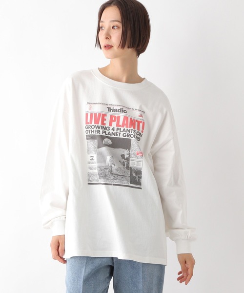 完売人気　グレー　バックプリント　レプシム　Tシャツ　フォトTシャツ フォトプリント6分袖T | [公式]レプシィム （LEPSIM）通販