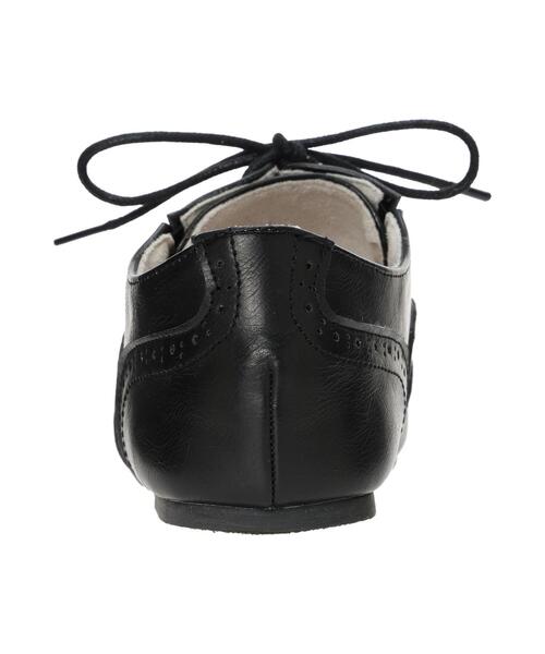 Samansa Mos2（サマンサ モスモス）の「メダリオンレースアップシューズ（ドレスシューズ・レディース・ブラック/オフホワイト・M/S/XL/L）」の8枚目の写真
