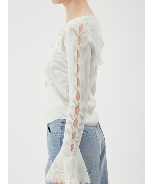 FURFUR（ファーファー）の「アームボレロレイヤードプルオーバー（カーディガン/ボレロ・レディース・ホワイト/ブラック/ミント/ピンク・FREE）」の16枚目の写真