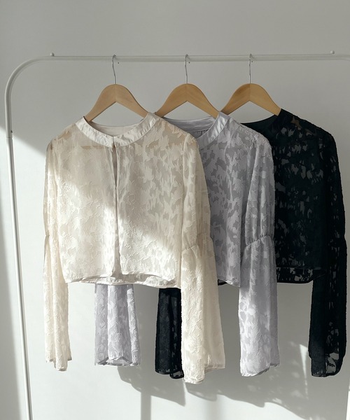 Futier land(フューティアランド)の「【オケージョン対応】ジャガードフラワーショートボレロ(カーディガン/ボレロ・レディース・ライトグレー/ブラック/アイボリー・LARGE/MEDIUM)」の18枚目の写真