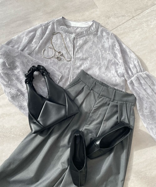 Futier land(フューティアランド)の「【オケージョン対応】ジャガードフラワーショートボレロ(カーディガン/ボレロ・レディース・ライトグレー/ブラック/アイボリー・LARGE/MEDIUM)」の20枚目の写真