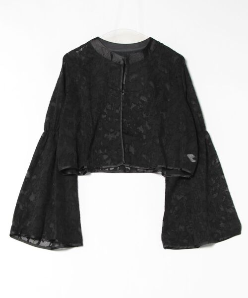 Futier land(フューティアランド)の「【オケージョン対応】ジャガードフラワーショートボレロ(カーディガン/ボレロ・レディース・ライトグレー/ブラック/アイボリー・LARGE/MEDIUM)」の20枚目の写真