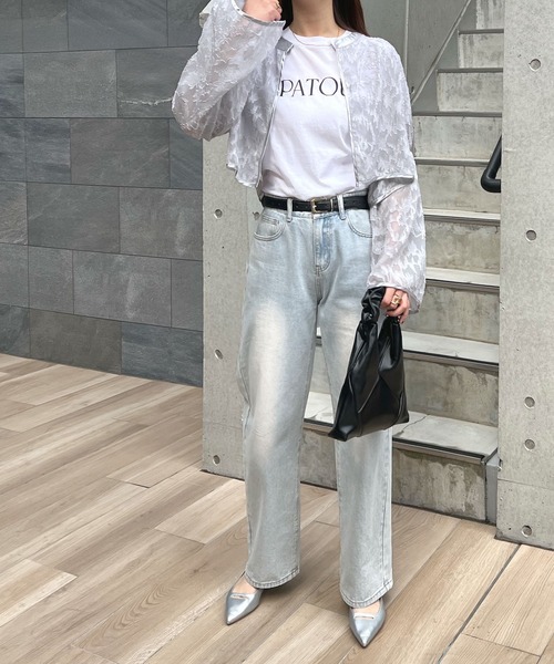 Futier land(フューティアランド)の「【オケージョン対応】ジャガードフラワーショートボレロ(カーディガン/ボレロ・レディース・ライトグレー/ブラック/アイボリー・LARGE/MEDIUM)」の15枚目の写真