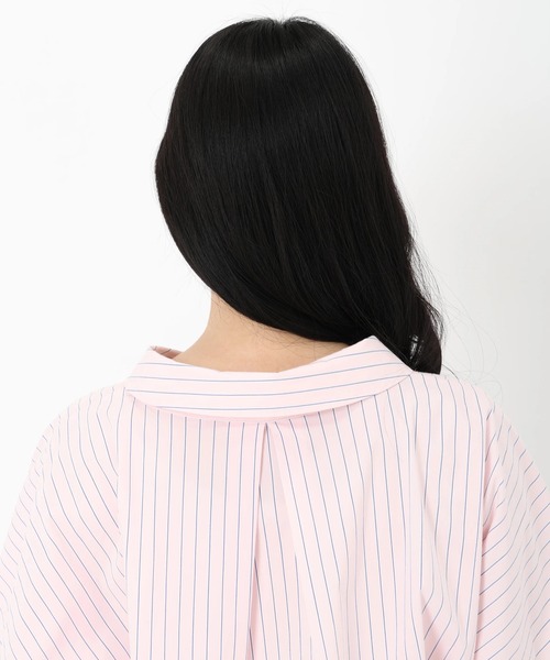 STRAWBERRY-FIELDS（ストロベリーフィールズ）の「カラーストライプクロップドシャツ（シャツ/ブラウス・レディース・ブルー系その他/ピンク系その他・2）」の7枚目の写真