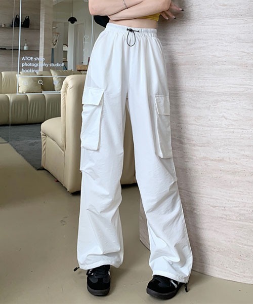 Mayree(メイリー)の「【Mayree】イージー ドローコード カーゴパンツ【13色展開】(カーゴパンツ・レディース・ピンク系その他/オリーブ/ブラック/ホワイト/ブラウン/シルバー/パープル/カーキ/グレー/アイボリー/レッド/ワイン/ピンク・LARGE/MEDIUM/SMALL/X-SMALL)」の22枚目の写真