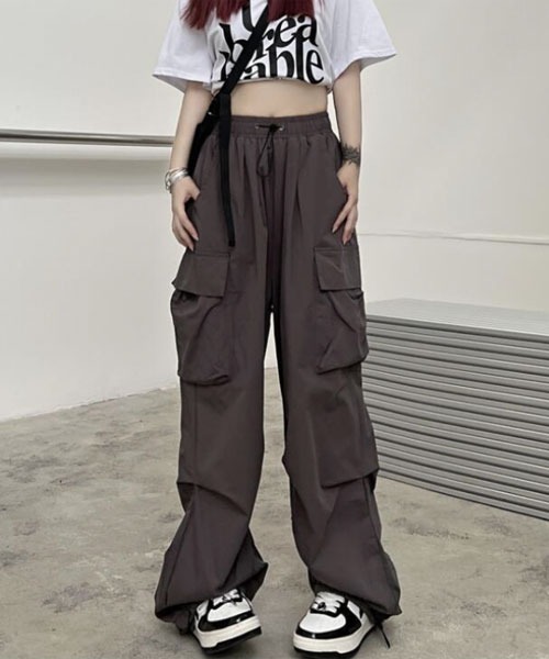 セール】【Mayree】イージー ドローコード カーゴパンツ【13色