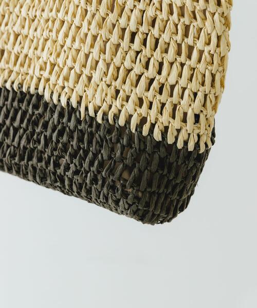 RODE SKO（ロデスコ）の「ウッドハンドルペーパーバッグ（トートバッグ・レディース・ブラック/ナチュラル/グレー/ベージュ系その他・ONE）」の7枚目の写真