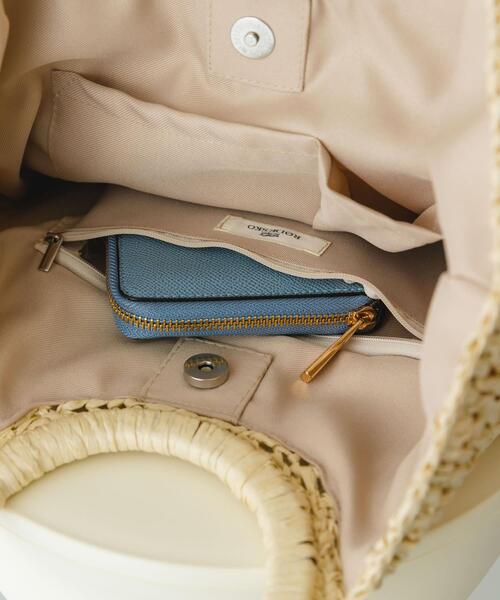 RODE SKO（ロデスコ）の「ウッドハンドルペーパーバッグ（トートバッグ・レディース・ブラック/ナチュラル/グレー/ベージュ系その他・ONE）」の5枚目の写真