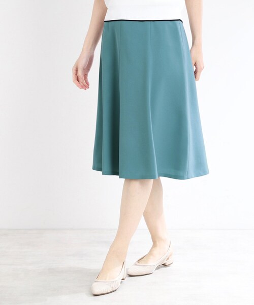 Reflect（リフレクト）の「【マシンウォッシュ可／細見え】フレアシルエットスカート（スカート・レディース・ネイビー/グリーン/ピンク系/ナチュラル・05/07/09/11/13/15 /17）」の19枚目の写真
