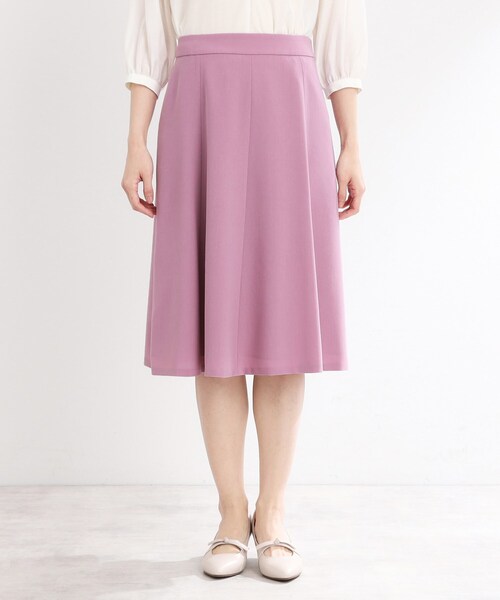 Reflect（リフレクト）の「【マシンウォッシュ可／細見え】フレアシルエットスカート（スカート・レディース・ネイビー/グリーン/ピンク系/ナチュラル・05/07/09/11/13/15 /17）」の9枚目の写真