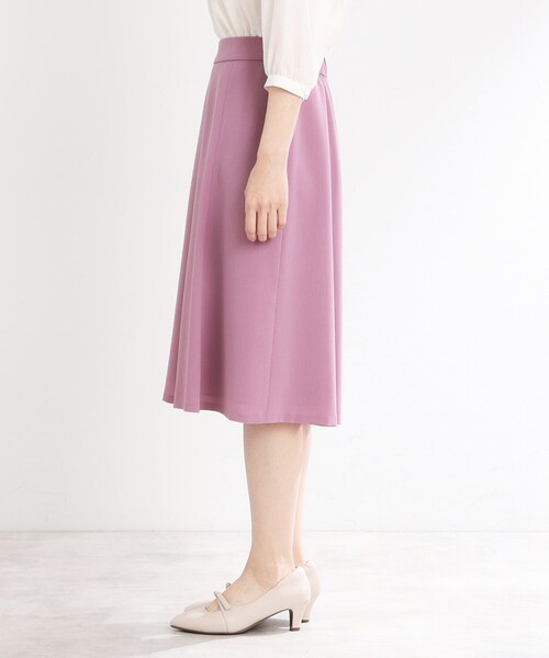 Reflect（リフレクト）の「【マシンウォッシュ可／細見え】フレアシルエットスカート（スカート・レディース・ネイビー/グリーン/ピンク系/ナチュラル・05/07/09/11/13/15 /17）」の10枚目の写真