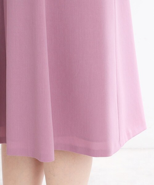 Reflect（リフレクト）の「【マシンウォッシュ可／細見え】フレアシルエットスカート（スカート・レディース・ネイビー/グリーン/ピンク系/ナチュラル・05/07/09/11/13/15 /17）」の15枚目の写真