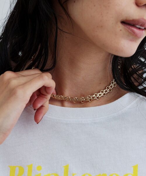 GALLEST（ギャレスト）の「チェーンショートネックレス（ネックレス・レディース・ゴールド・00）」の2枚目の写真