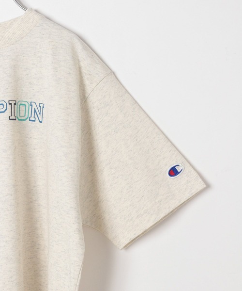 Champion(チャンピオン)の「【Champion(チャンピオン)】ロゴプリントT(KIDS)(Tシャツ/カットソー・キッズ・ホワイト/ブルー/オートミール・150cm/140cm/130cm/120cm/160cm)」の5枚目の写真