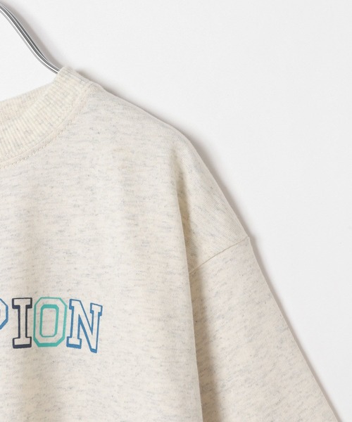 Champion(チャンピオン)の「【Champion(チャンピオン)】ロゴプリントT(KIDS)(Tシャツ/カットソー・キッズ・ホワイト/ブルー/オートミール・150cm/140cm/130cm/120cm/160cm)」の6枚目の写真
