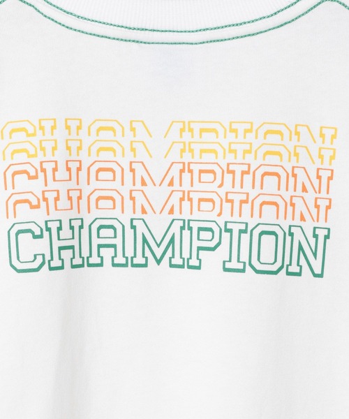 Champion(チャンピオン)の「【Champion(チャンピオン)】ロゴプリントT(KIDS)(Tシャツ/カットソー・キッズ・ホワイト/ブルー/オートミール・150cm/140cm/130cm/120cm/160cm)」の18枚目の写真