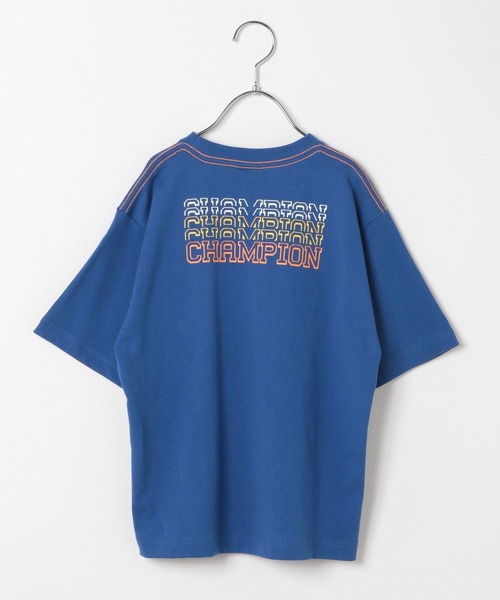 Champion(チャンピオン)の「【Champion(チャンピオン)】ロゴプリントT(KIDS)(Tシャツ/カットソー・キッズ・ホワイト/ブルー/オートミール・150cm/140cm/130cm/120cm/160cm)」の15枚目の写真