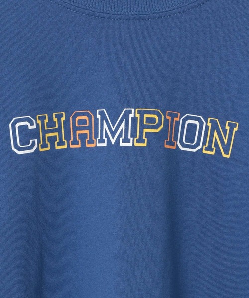 Champion(チャンピオン)の「【Champion(チャンピオン)】ロゴプリントT(KIDS)(Tシャツ/カットソー・キッズ・ホワイト/ブルー/オートミール・150cm/140cm/130cm/120cm/160cm)」の16枚目の写真