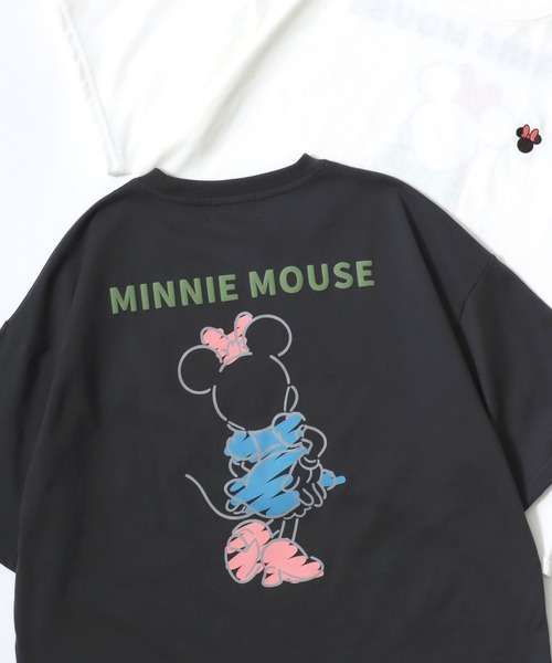 Disney(ディズニー)の「Disney/ディズニー ミッキー/ミニー/リロ&スティッチ フロント バックプリント オーバーサイズ半袖Tシャツ(Tシャツ/カットソー・レディース・ブラック系その他3/ホワイト系その他2/ブラック系その他/ピンク系その他/グレー系その他/グレー系その他4/グリーン系その他/グレー系その他3/ブルー系その他/ホワイト系その他3/ブラック系その他4/レッド系その他/イエロー系その他/ブルー系その他2/ホワイト系その他/パープル系その他・L/M)」の7枚目の写真
