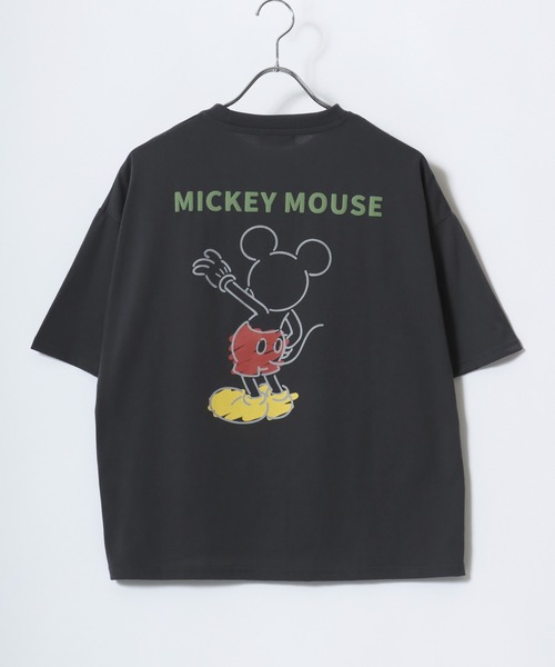 ミッキー　3L ディズニー ミニー コラボ Tシャツ　キャンプ ロンT 新品 Disney tシャツ 「Disney(ディズニー)ミッキー＆ミニー」ロンT