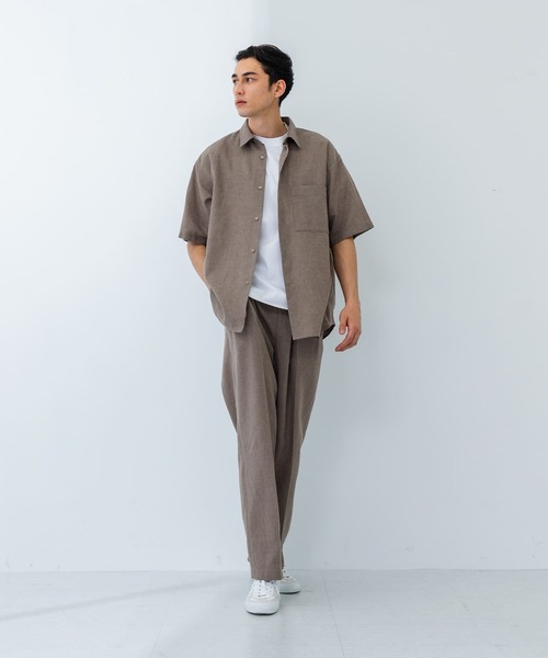 URBAN RESEARCH(アーバンリサーチ)の「LINEN PIN HEAD TUCK PANTS(その他パンツ・メンズ・グレー系その他/ブラック系その他・LARGE/MEDIUM)」の14枚目の写真