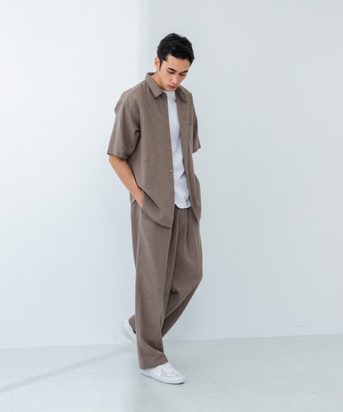 URBAN RESEARCH(アーバンリサーチ)の「LINEN PIN HEAD TUCK PANTS(その他パンツ・メンズ・グレー系その他/ブラック系その他・LARGE/MEDIUM)」の9枚目の写真