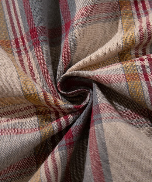 HOOK(フック)の「HOOK -original- 古着風チェック柄コットンビッグシャツ(シャツ/ブラウス・メンズ・ベージュ・LARGE/MEDIUM/X-LARGE)」の12枚目の写真