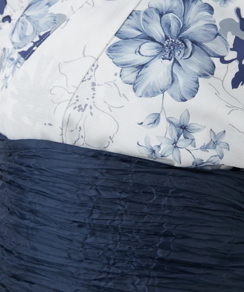 Neina（ネイナ）の「【浴衣】花柄ワンピース浴衣セット（上衣＋ワンピース＋へこ帯＋下駄）〔Neina〕（浴衣・レディース・ネイビー系/ブルー系/イエロー系・FREE）」の13枚目の写真