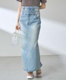 【ZOZO限定】ダブルウエストデニムスカート