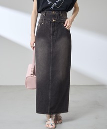 &. NOSTALGIA | 【ZOZO限定】ダブルウエストデニムスカート(デニムスカート)