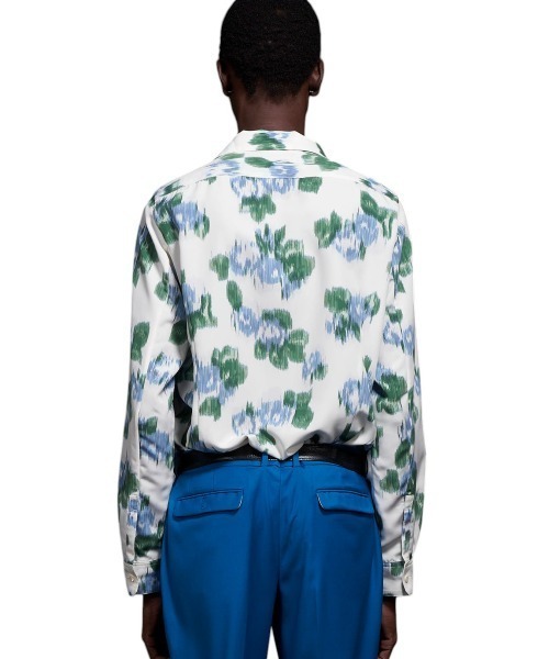 GalaabenD（ガラアーベント）の「Pixel Flower Print Open Collar Shirt ピクセルフラワーオープンカラーシャツ（シャツ/ブラウス・メンズ・ホワイト/ブラック・44/46/48）」の5枚目の写真