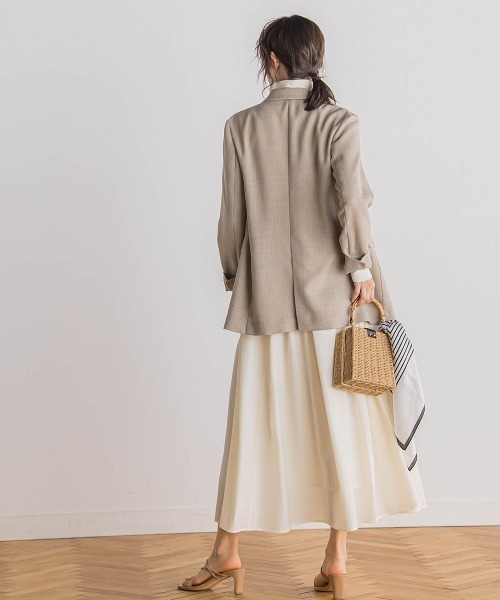 Droite lautreamont(ドロワットロートレアモン)の「ハーフジップドッキングワンピース≪手洗い可能≫(ワンピース・レディース・ブラック/オフホワイト・M)」の18枚目の写真