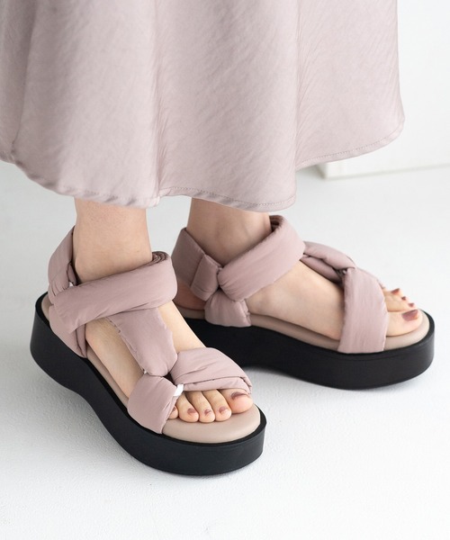 JELLY BEANS（ジェリービーンズ）の「【厚底】【スポサン】パテッドベルトスポーツサンダル(217-53344)JELLY BEANS(ジェリービーンズ)（サンダル・レディース・ラベンダー/ブラック/アイボリー・S/M/L）」の3枚目の写真