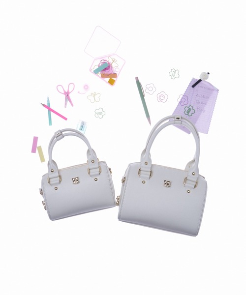 リボンカシメミニボストンバッグ（ボストンバッグ）｜FURFUR（ファー