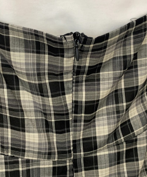 Teem Store(チームストア)の「チェックミニワンピース インナーキャミワンピ付き(ワンピース・レディース・ブラック・F)」の16枚目の写真