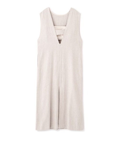 ETRE TOKYO リネンIラインロングワンピース リネンIラインロングワンピース(S BEIGE): ワンピース │ ETRE