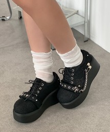 ♡CHA♡大人気　サイドビジュー付スニーカー♡ ♡CHA♡大人気 サイドビジュー付スニーカー♡ 楽天市場
