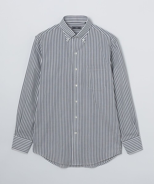 SHIPS（シップス）の「SHIPS: イタリアン ボタンダウン パナマ ロンドンストライプ シャツ（ビジネスシャツ・メンズ・ネイビー/スカイブルー・38/39/40）」の12枚目の写真