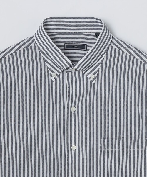 SHIPS（シップス）の「SHIPS: イタリアン ボタンダウン パナマ ロンドンストライプ シャツ（ビジネスシャツ・メンズ・ネイビー/スカイブルー・38/39/40）」の14枚目の写真