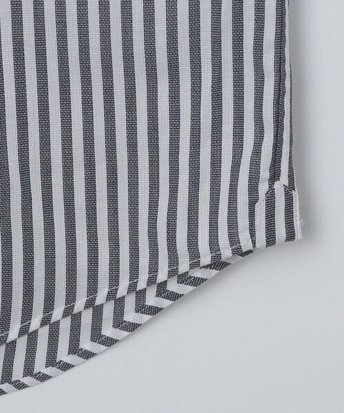 SHIPS（シップス）の「SHIPS: イタリアン ボタンダウン パナマ ロンドンストライプ シャツ（ビジネスシャツ・メンズ・ネイビー/スカイブルー・38/39/40）」の17枚目の写真