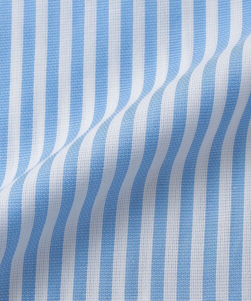 SHIPS（シップス）の「SHIPS: イタリアン ボタンダウン パナマ ロンドンストライプ シャツ（ビジネスシャツ・メンズ・ネイビー/スカイブルー・38/39/40）」の20枚目の写真