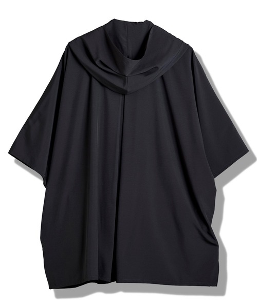 NO ID.（ノーアイディ）の「【NO ID.】Hood Dolman Zip Big Shirt / フード ドルマン ジップ ビッグ シャツ（Tシャツ/カットソー・メンズ・ホワイト/その他23/ブラック/グレー・ONE SIZE）」の10枚目の写真