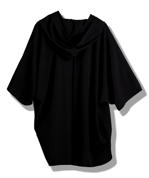 NO ID.（ノーアイディ）の「【NO ID.】Hood Dolman Zip Big Shirt / フード ドルマン ジップ ビッグ シャツ（Tシャツ/カットソー・メンズ・ホワイト/その他23/ブラック/グレー・ONE SIZE）」の11枚目の写真