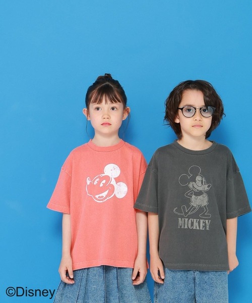 セール】ミッキー／レトロプリントTシャツ(KIDS)（Tシャツ/カットソー