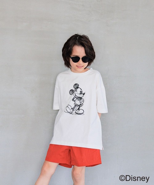 セール】ミッキー／レトロプリントTシャツ(KIDS)（Tシャツ