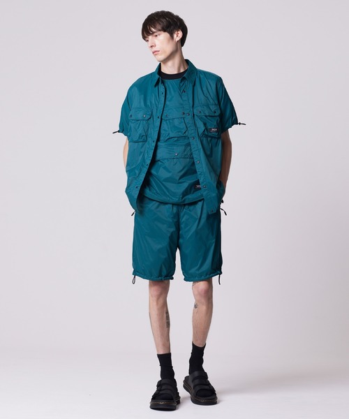 TAION（タイオン）の「【TAION(タイオン)】〈ユニセックス〉ノンダウン マウンテン クルーネック ハーフスリーブカットソー（Tシャツ/カットソー・メンズ・ダークネイビー/スカイブルー系1/オリーブ/ブルーグリーン/ブラック/ダークパープル・S/M/L/XS/XL）」の14枚目の写真