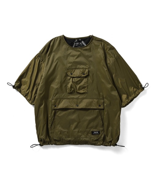 TAION（タイオン）の「【TAION(タイオン)】〈ユニセックス〉ノンダウン マウンテン クルーネック ハーフスリーブカットソー（Tシャツ/カットソー・メンズ・ダークネイビー/スカイブルー系1/オリーブ/ブルーグリーン/ブラック/ダークパープル・S/M/L/XS/XL）」の19枚目の写真