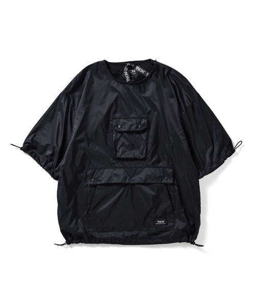 TAION（タイオン）の「【TAION(タイオン)】〈ユニセックス〉ノンダウン マウンテン クルーネック ハーフスリーブカットソー（Tシャツ/カットソー・メンズ・ダークネイビー/スカイブルー系1/オリーブ/ブルーグリーン/ブラック/ダークパープル・S/M/L/XS/XL）」の18枚目の写真