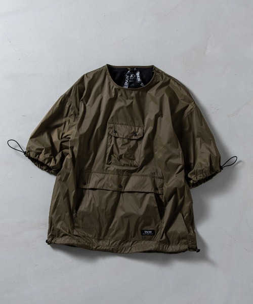 TAION（タイオン）の「【TAION(タイオン)】〈ユニセックス〉ノンダウン マウンテン クルーネック ハーフスリーブカットソー（Tシャツ/カットソー・メンズ・ダークネイビー/スカイブルー系1/オリーブ/ブルーグリーン/ブラック/ダークパープル・S/M/L/XS/XL）」の21枚目の写真